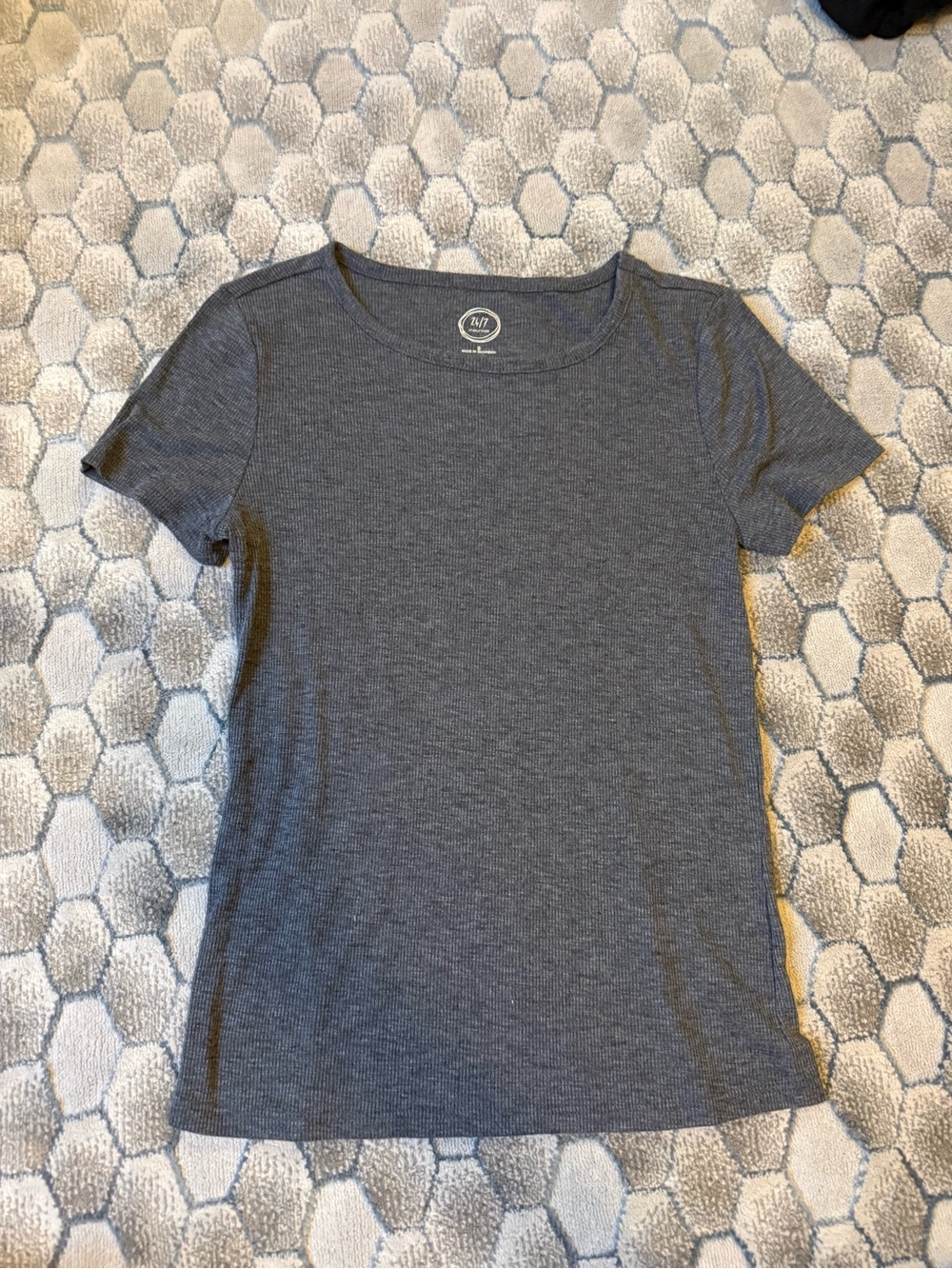 Daily Essential Women's Crewneck Tee in Charcoal by Maurices